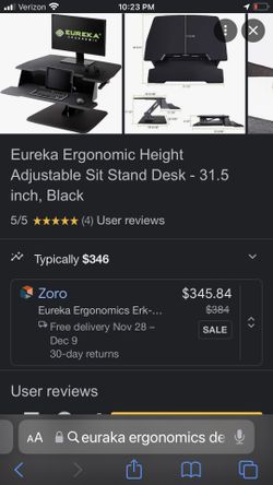 Eureka Table Top Stand Up Desk With 2 Levels