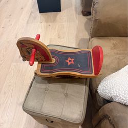 Small antique rocking horse.