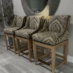 Ballard Designs Marcello Swivel Bar Stools (High End Home Furniture)