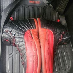Jordan 12 Retro Size 14 Black Red