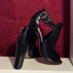 Black Chunky Heels