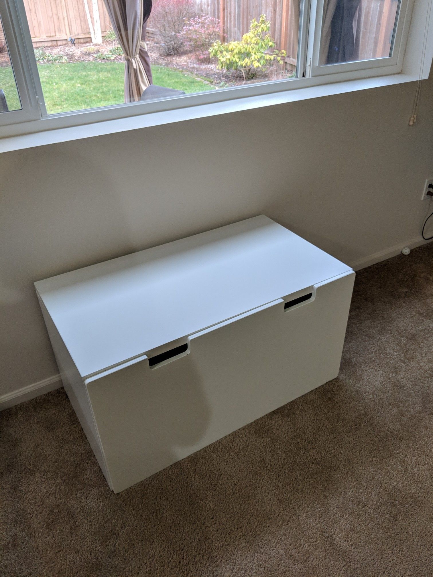 White IKEA Stuva Storage Bench Toy Chest