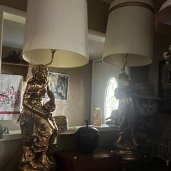 Vintage Gold Lamps