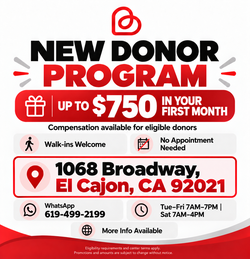 NEW DONOR PROGRAM