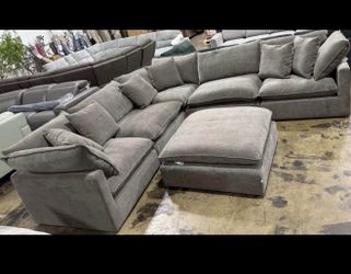 Mira 6-Piece Fabric Modular Sectional – Brand New with Tags | Display Model |