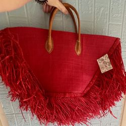 Rare Shebobo Madagascar Straw Bag!