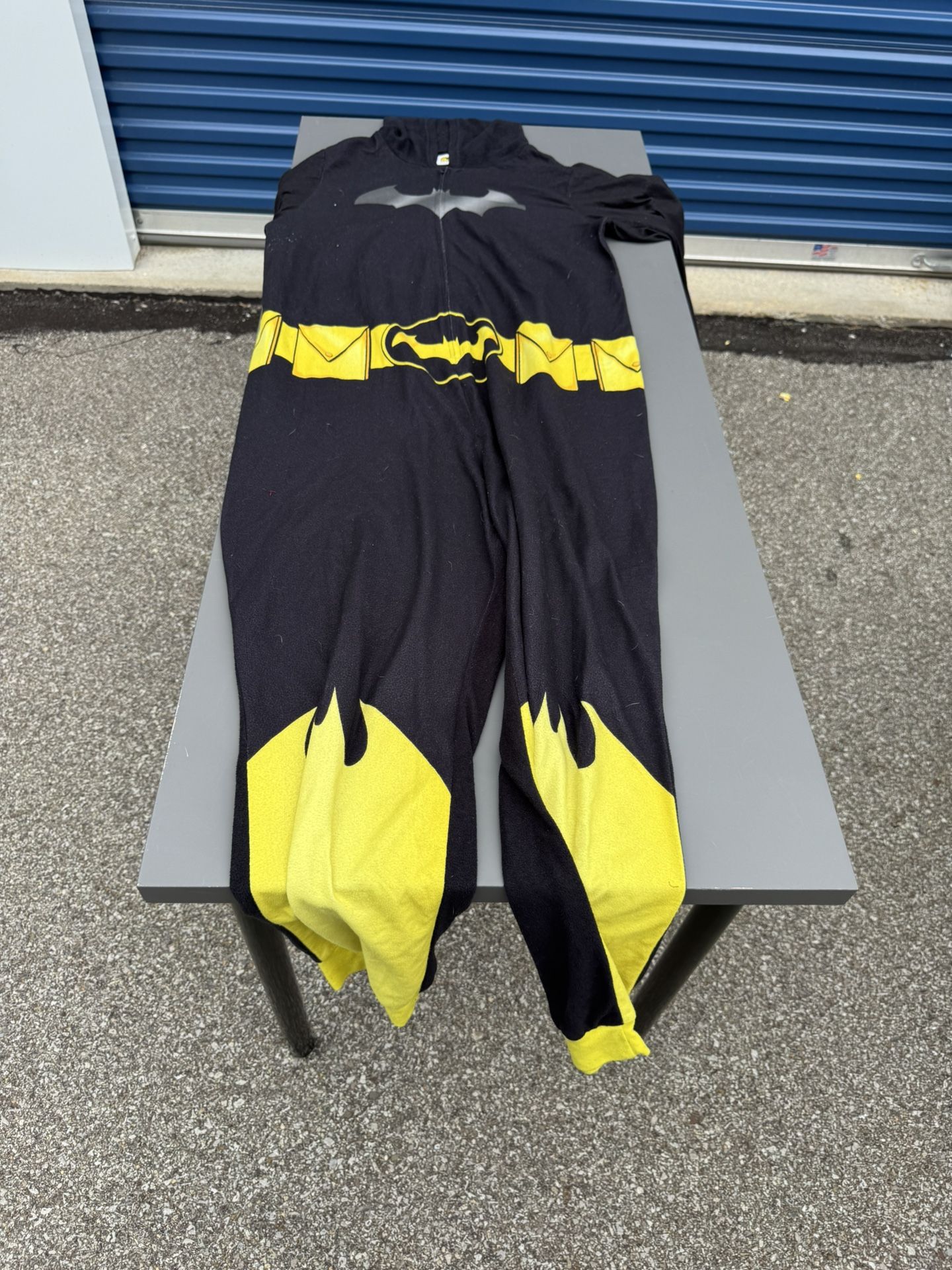 Batgirl One piece Pajama Extra Large 16/18 DC Comics Footless Halloween Costume