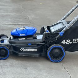 Kobalt 48V self propelled Lawn Mower With 2x 6.0ah Batteries Charger