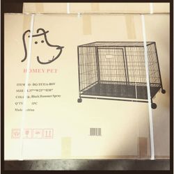🐾NEW🐾 37” Heavy duty 🐕‍🦺 Dog 🐕 Kennel Cage With Wheels💥