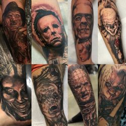 Black And Grey Half Sleeve