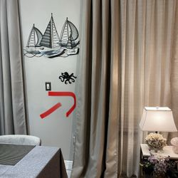 Grommet Top Curtain Panel 52” W x 96” L 