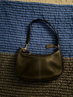 Rare Coach Soho Small Leather Shoulder Bag Black 7593 Baguette Y2K Vintage