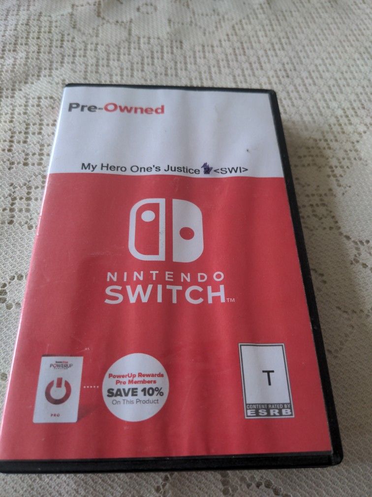 Nintendo Switch My Hero Ones Justice Used Game.