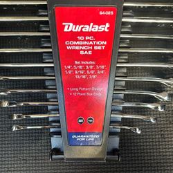  Duralast 10 Piece SAE Combination Wrench Set