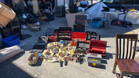 Tools and tool boxes all for 1 price