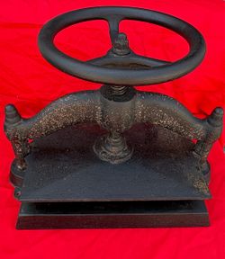 Antique Cast Iron Book Press / Letterpress
