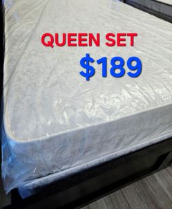 Brand New Queen Set $189 << Mattress And Box Spring