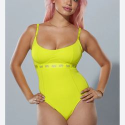 Spotlight S haping Demi Cup Thong Bodysuit