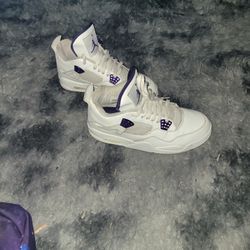  Air Jordan's Retro 4 Metallic Purple 