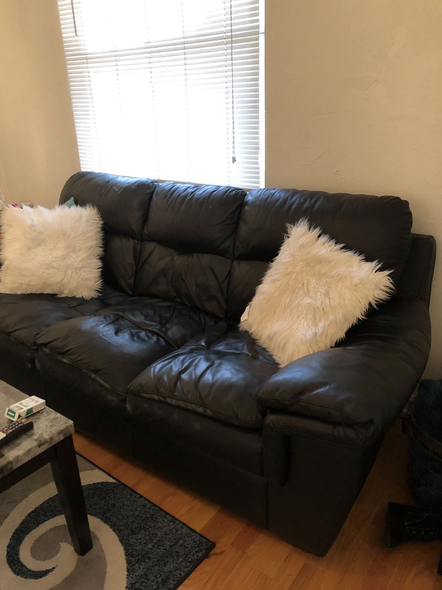 Leather couch