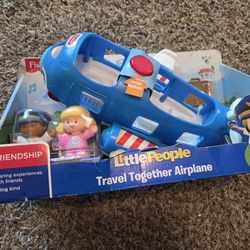Fisher-Price Little People Musical Toddler Toy Travel Together Airplane with Lights Sounds & 2 Figures for Ages 1+ Years
New damaged box as is!