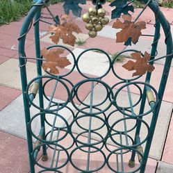 Heavy Wine Rack With Beautiful Design On It 