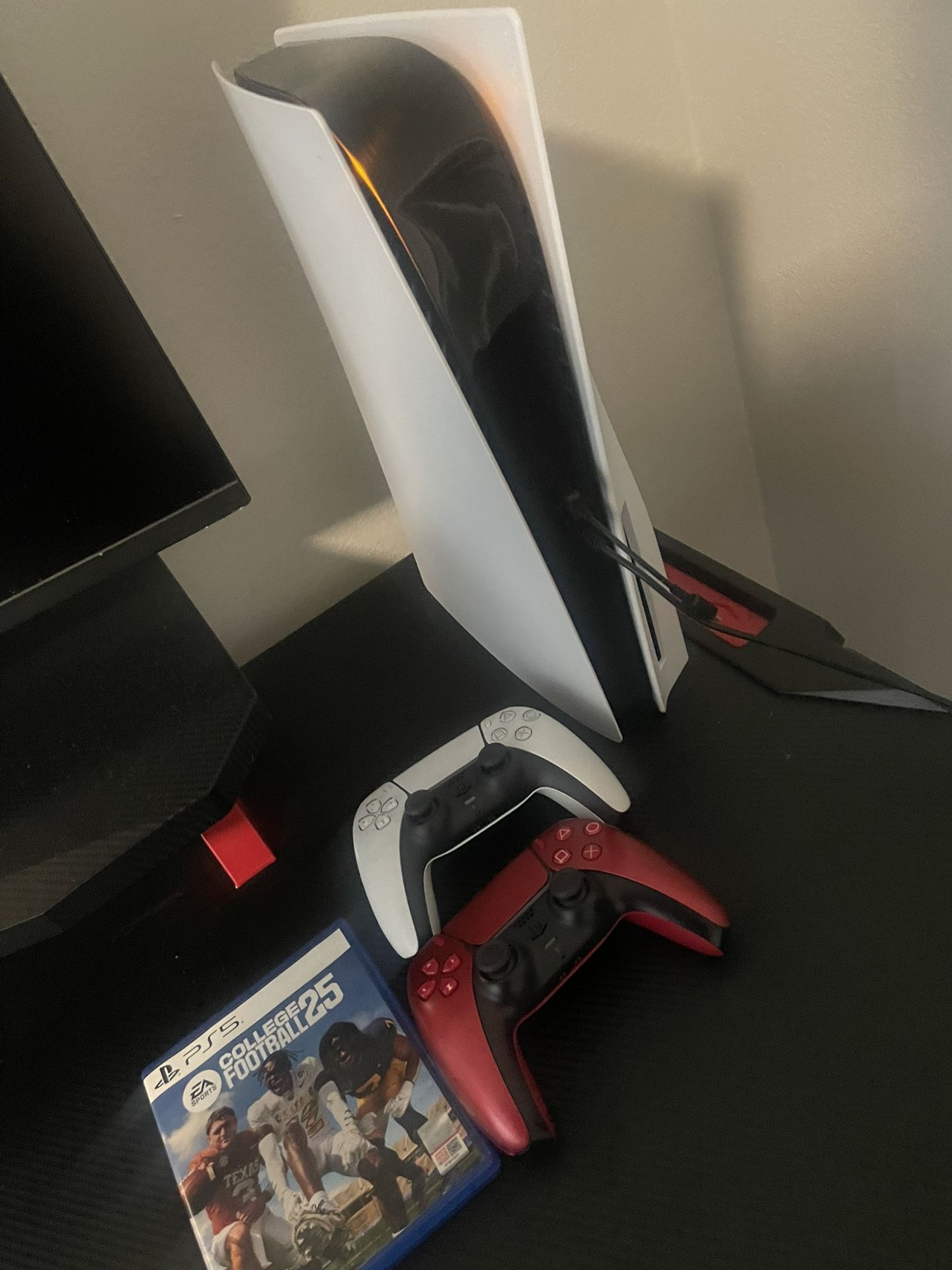 Ps5 With 2 Controllers And Game 