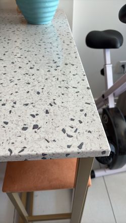 Faux Formica table 2 chairs