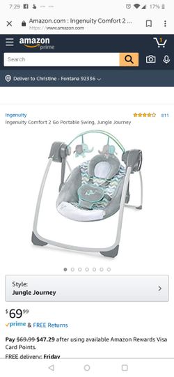 Igenuity comfort 2 go infant swing