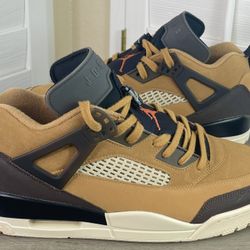 Nike Jordan Spizike Low Flax Baroque Brown/Black Sneakers - FQ1759-202 - Men's Size 13 - New