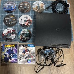 PS3 Slim With Accessories 