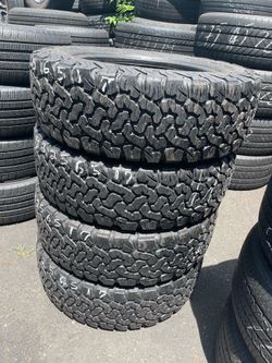 LT225/65R17 BFGoodrich 225/65/17 LT set of 4 matching used tires in great condition 350$ for 4 tires plus tax. Mount available but not included. Wheel