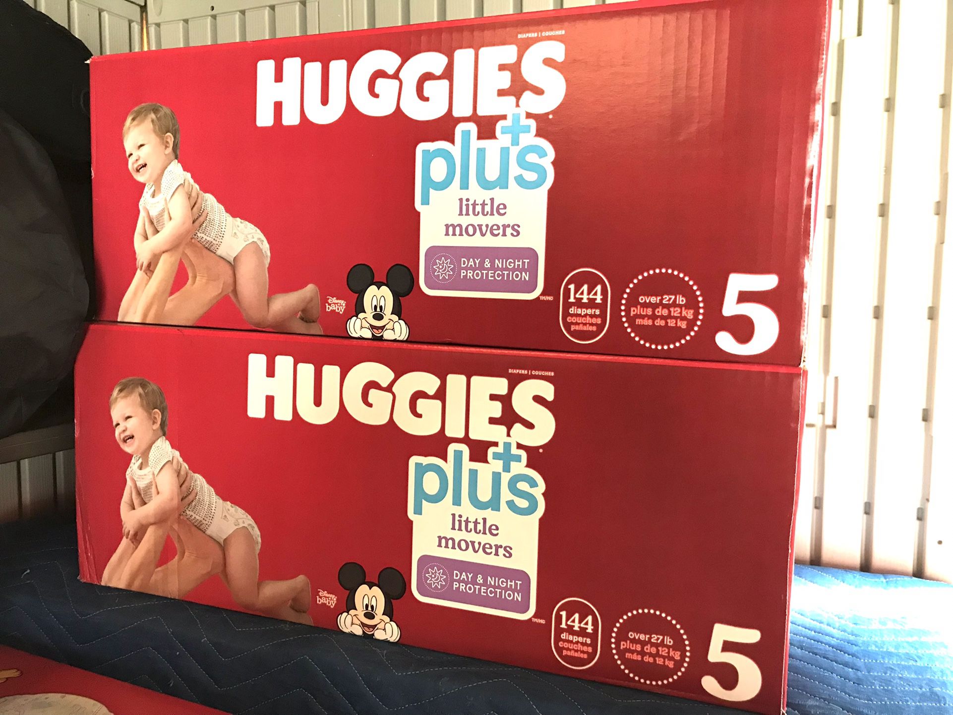 Huggies Little  Movers Plus Size 5/144 Diapers 