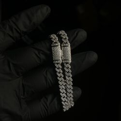 S925 Silver Cuban Link Bracket 
