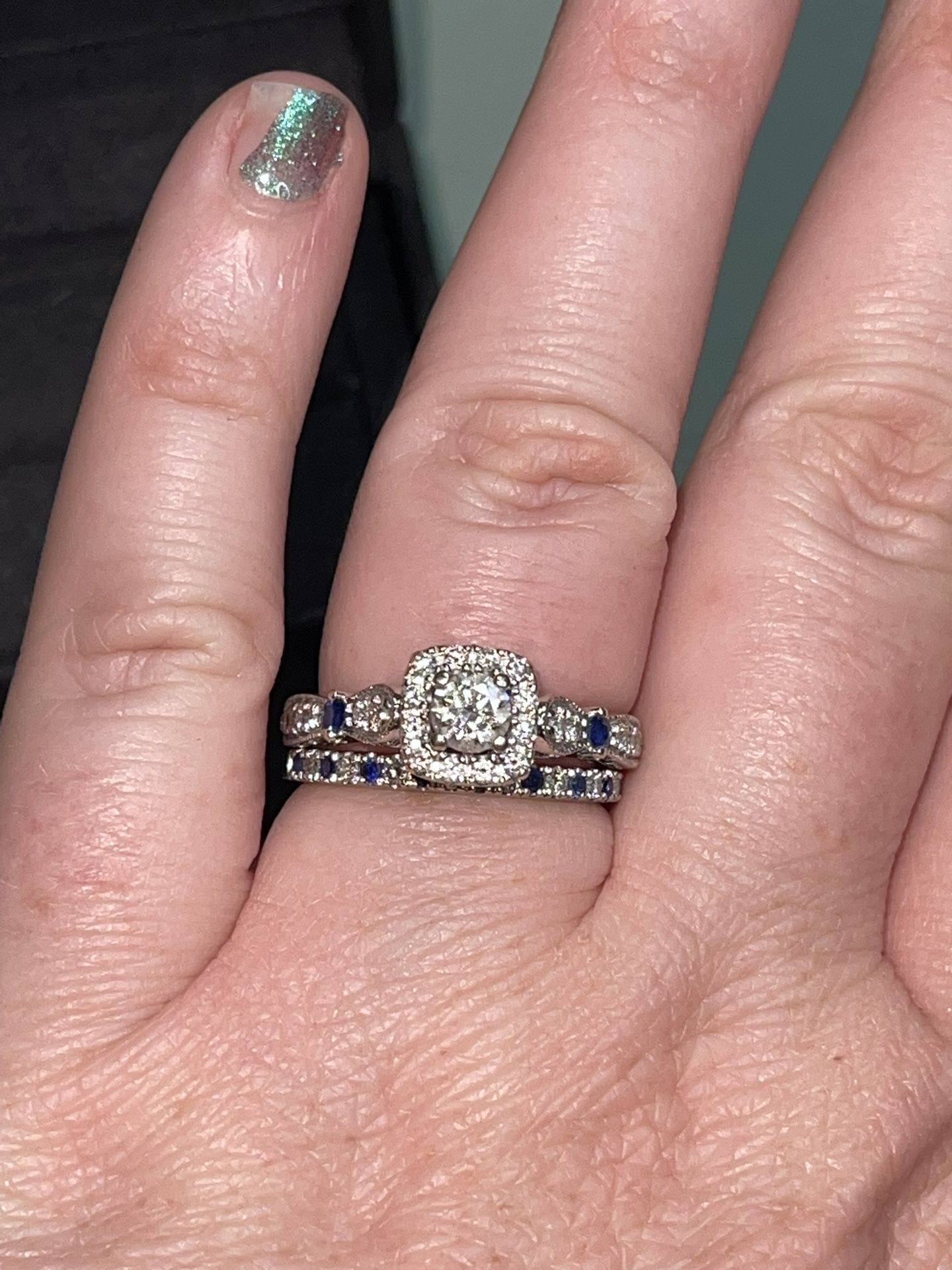 Vera Wang Love Engagement Ring And Wedding Band