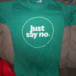 Vintage Original JUST SAY NO t Shirt Size Small