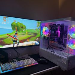 White Gaming Pc Computer Desktop RTX 4060