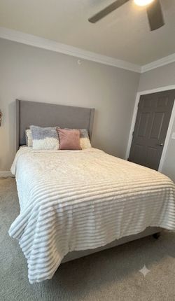 Queen Bed Frame & Mattress