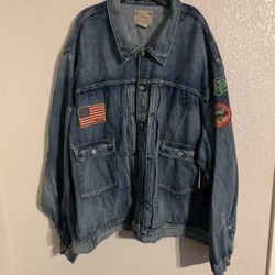Polo Ralph Lauren Distressed Denim Trucker Jacket