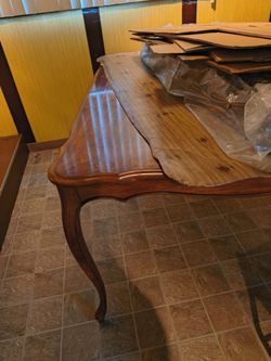 Dining room table with chairs