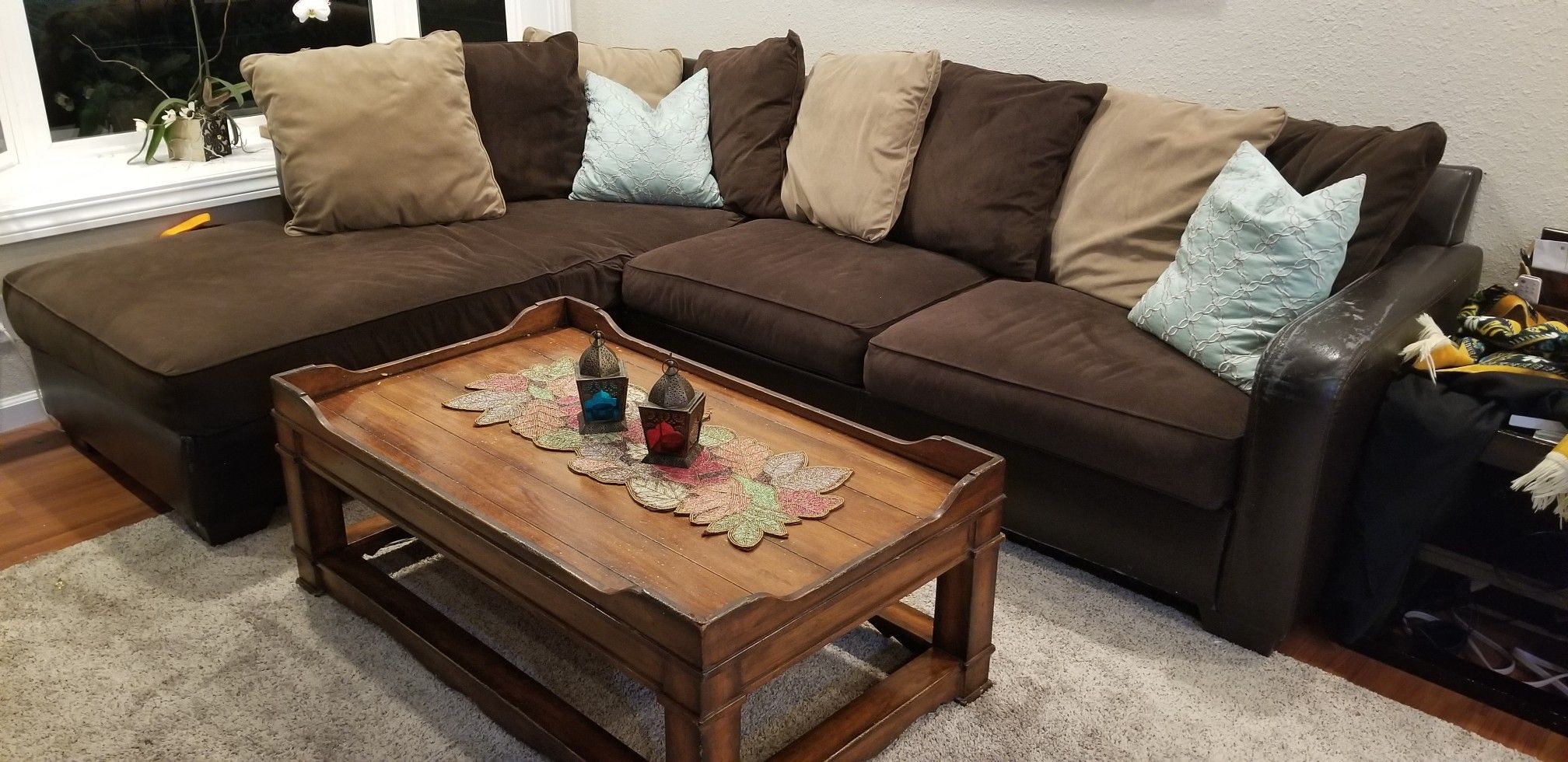 Couch / sectional sofa and Coffee Table