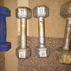 Pair Of 5lb Dumbbells 