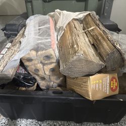 Firewood Bundle + Fire Starters + Kindling (Ready to Burn)