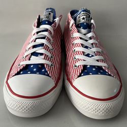 Converse Chuck Taylor All Star Stars And Stripes Ox Sneakers Mens 10/Wms 12  
