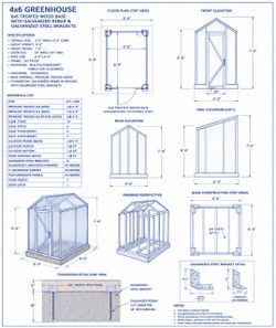 6x8 Green House Construction