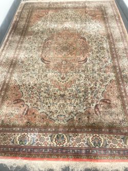 Persian Qum silk rug