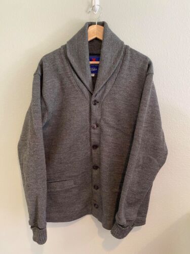  Shawl Neck Sweater_Color Grey_Size L