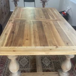 Restoration Hardware Dining Table And Hutch