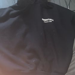 Black Essentials Hoodie 