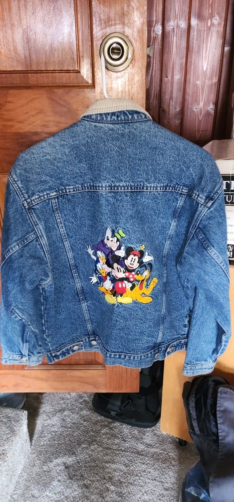 90S VINTAGE DISNEY DENIM JEAN JACKET M/L
